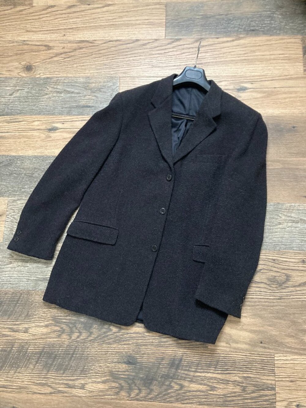 Kenneth Cole New York Men's Black Wool Blend Sport Coat Blazer 48R Estimated